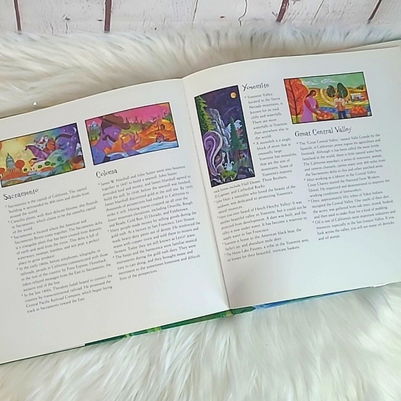 Our California Beautiful Artwork Children's Hardback CA History Picture Book - Picture 11 of 11